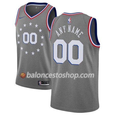 Camiseta Hombre NBA Philadelphia 76ers Personalizadas 2018-19 Nike City Edition Gris Swingman Camiseta Hombre NBA Philadelphia 76ers Personalizadas 2018-19 Nike City Edition Gris Swingman